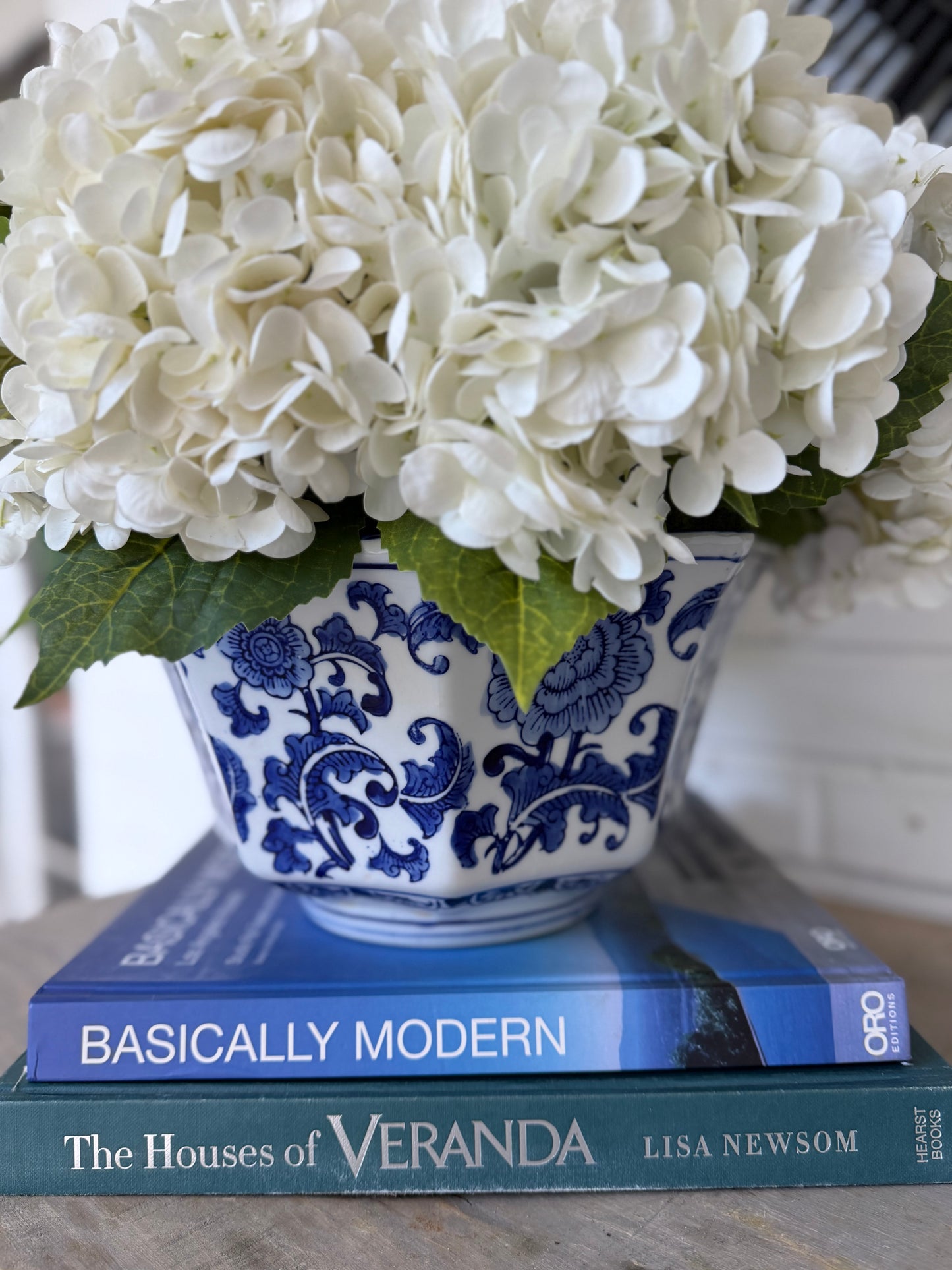 Hydrangeas in Blue & White