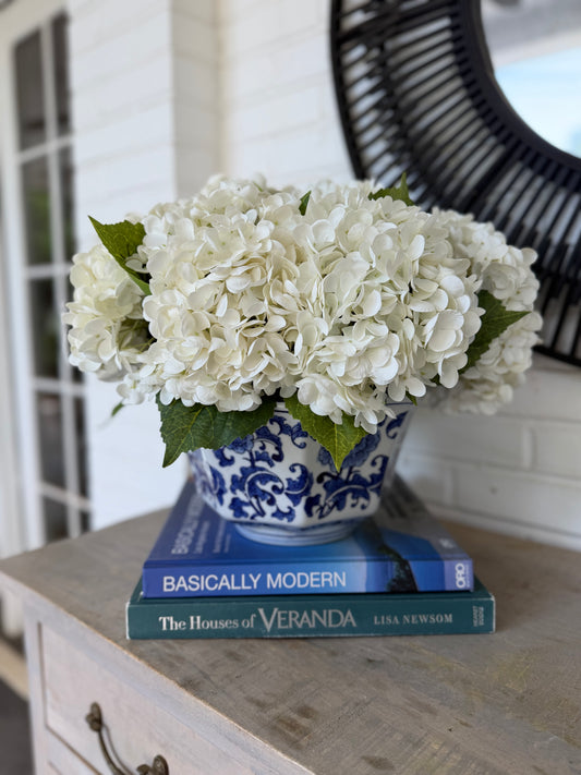 Hydrangeas in Blue & White